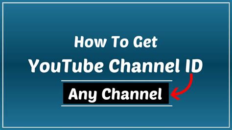 get chanel id|get youtube id.